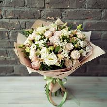Букет цветов из:  Альстромерии, Розы и Хризантемы #REPLACE_PRED# Ховрино