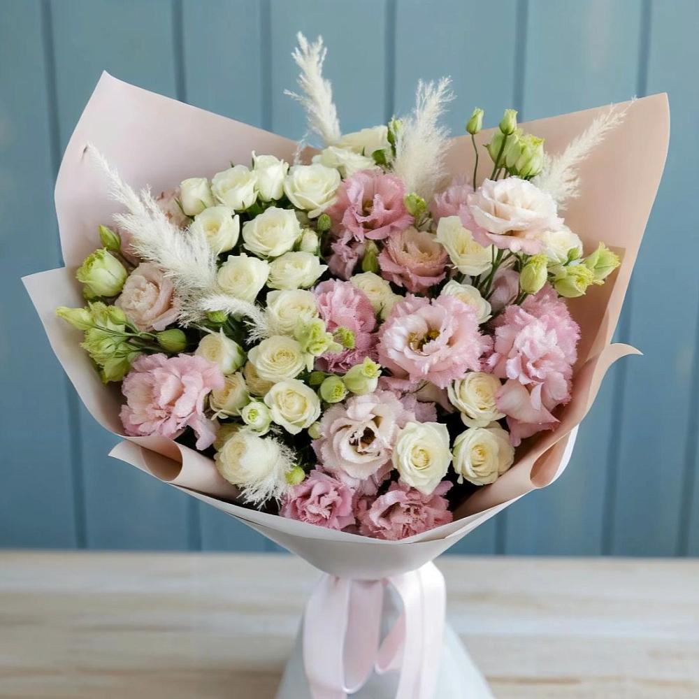 Букет цветов из: Альстромерии и Розы в Ховрино