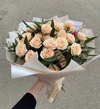 Букет Кремовые розы Латте в Ховрино
