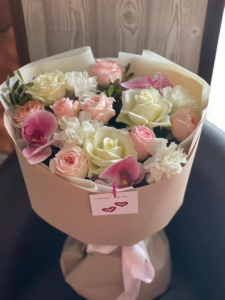 Букет цветов из: Орхидеи, Розы и Гвоздики в Ховрино