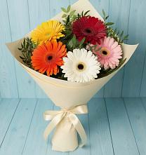 Букет цветов из:  Герберы #REPLACE_PRED# Ховрино