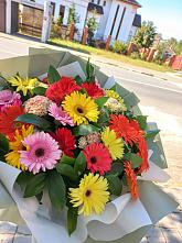 Букет цветов из:  Герберы #REPLACE_PRED# Ховрино