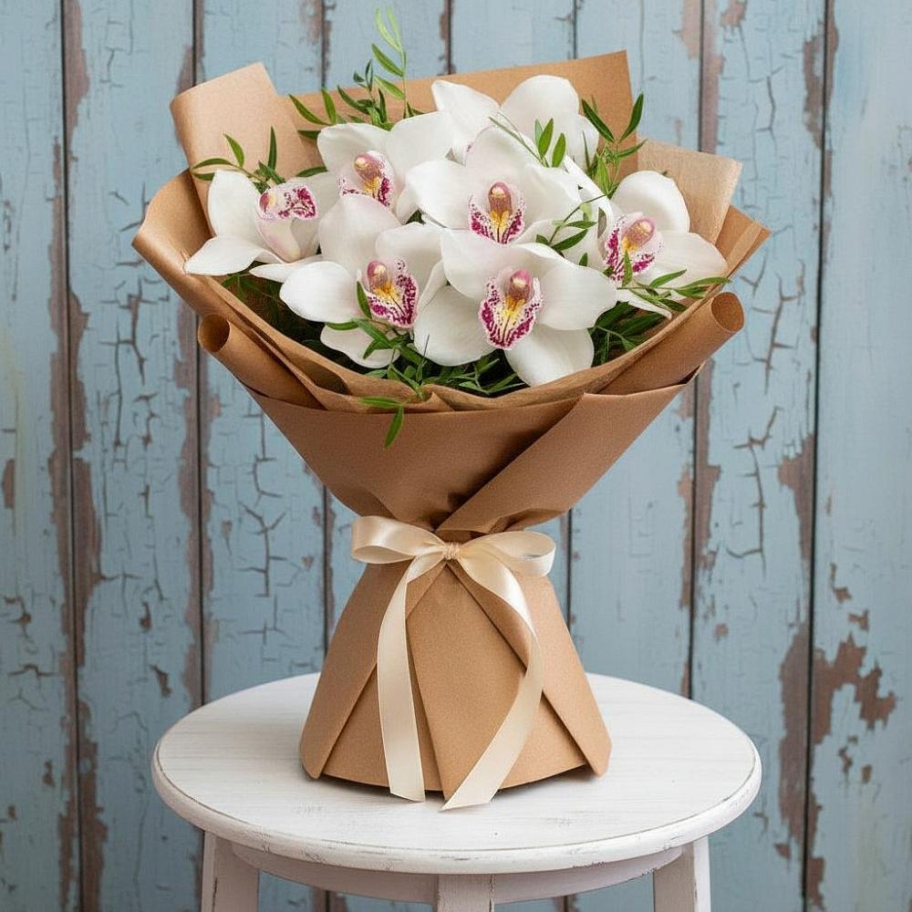 Букет цветов из: Орхидеи и Розы в Ховрино