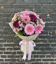 Букет цветов из:  Герберы и Хризантемы в Ховрино