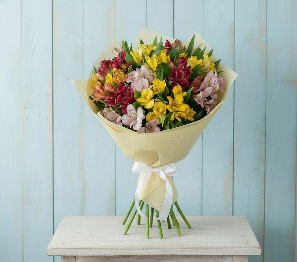 Букет цветов из: Альстромерии в Ховрино
