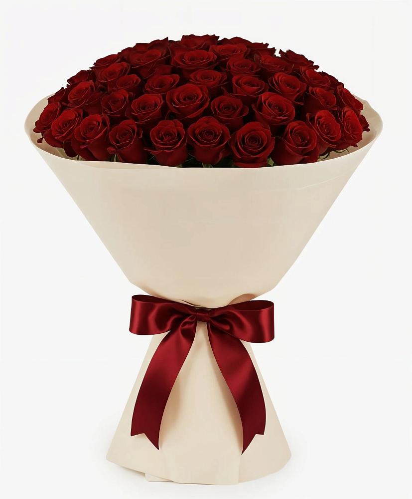 Букет 101 Бордовая роза Блэк Бакарра в Ховрино