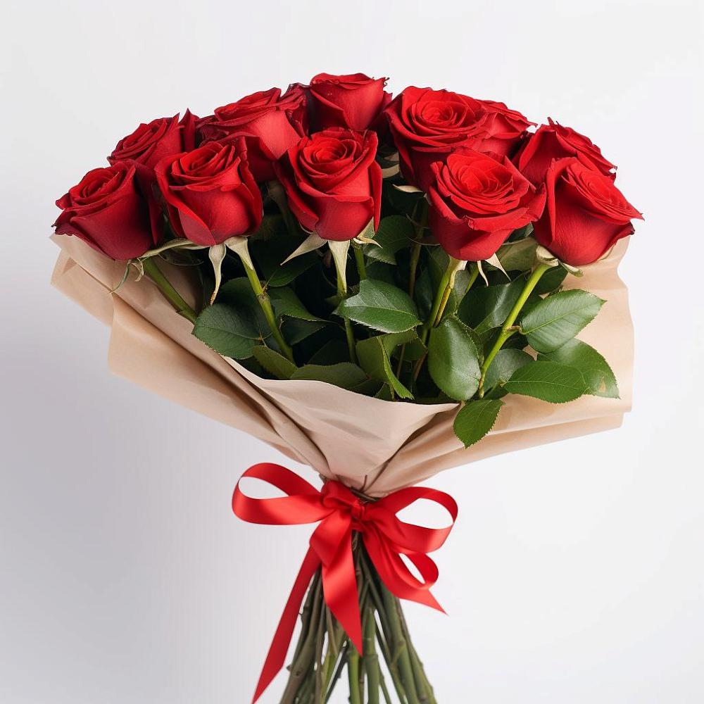 Букет 11 Красных роз Эдлесс Лав в Ховрино